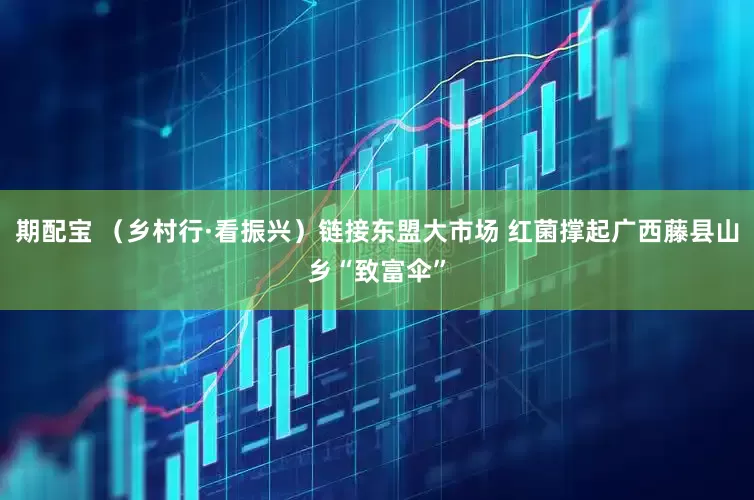 期配宝 （乡村行·看振兴）链接东盟大市场 红菌撑起广西藤县山乡“致富伞”